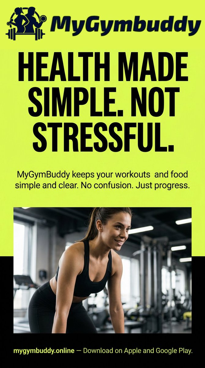 My_Gym_Buddy's tweet image. MyGymBuddy is here to make fitness and health feel less complicated and more achievable for real people with real goals.
Apple: apps.apple.com/us/app/mygymbu…
Google Play: play.google.com/store/apps/det…
#FitnessApp #HealthAndFitness #TrainSmart #RealResults #WorkoutApp
