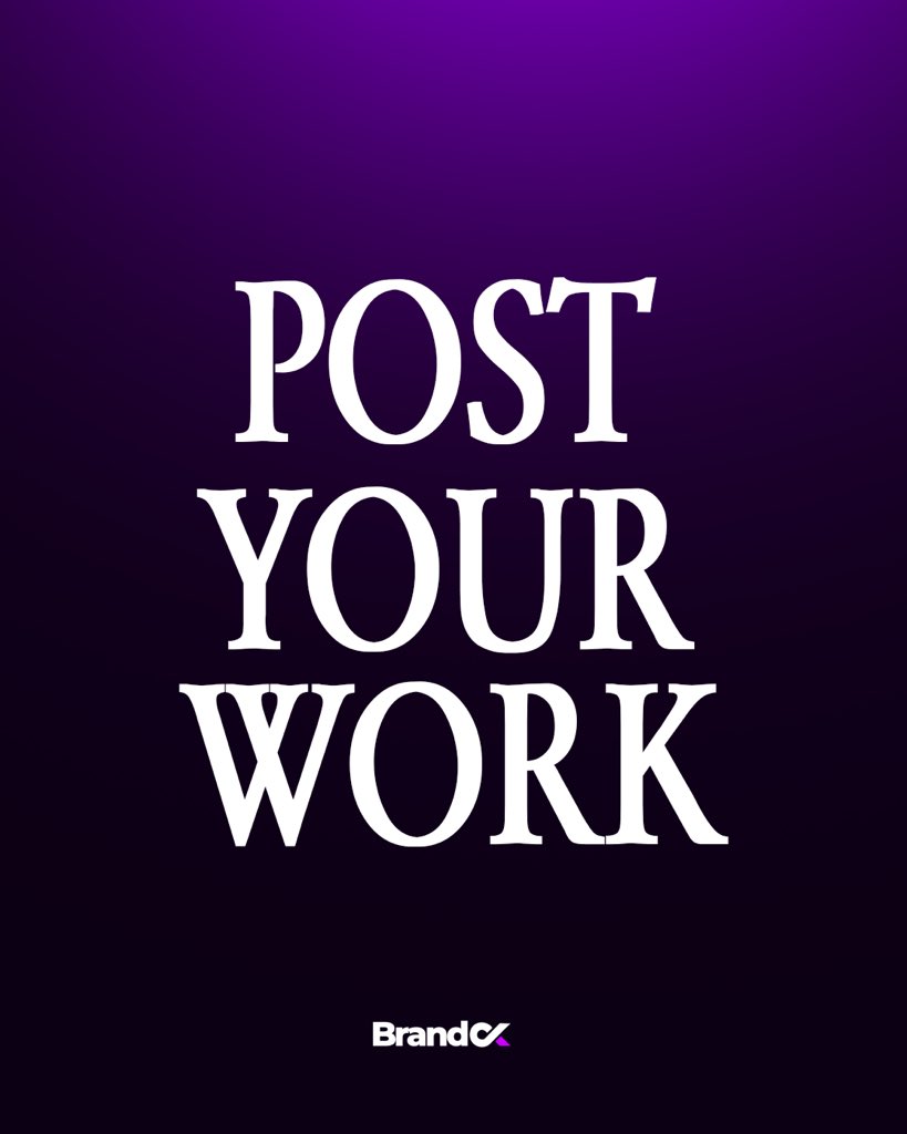 Brandox_dsgn's tweet image. Don’t sleep on this! 

Post your work.