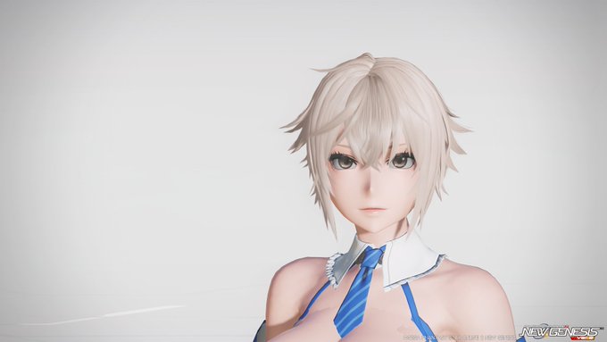 これが～ こうじゃ!!!! NGSの運営よこんなヘアースタイル出して横髪がくるんっと内側に入ってるやつ