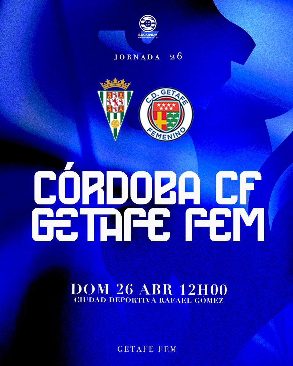 getafefem's tweet photo. ✈️ Nuestro Primer Equipo viajará este domingo a Córdoba para disputar el último partido de la temporada. 
¡Vamos con todo Getafe! 💪💙

#orgulloazulon #azulesmicolor #getafefem #2RFEF #VamosGetafe https://t.co/gXNXKr7Xtf