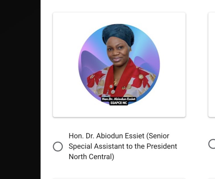 MathewGonet's tweet photo. Dr. @AbiodunEssiet ,have been nominated for the 100 Most Influential Progressives Award 2026 under the category:

Senior Special Assistant of the Year (Public Engagement & Delivery).

This nomination is a recognition of her unwavering commitment to grassroots engagement, peacebuilding, and inclusive development across the North Central region.

Kindly cast your vote here:
👉 https://t.co/2f2qr5pSt0

It's an honour well deserved. Let's vote her. 

#100MostInfluential
#ProgressivesAward2026
#CommunityEngagement @woye1 @BashirAhmaad @Yeribaaba