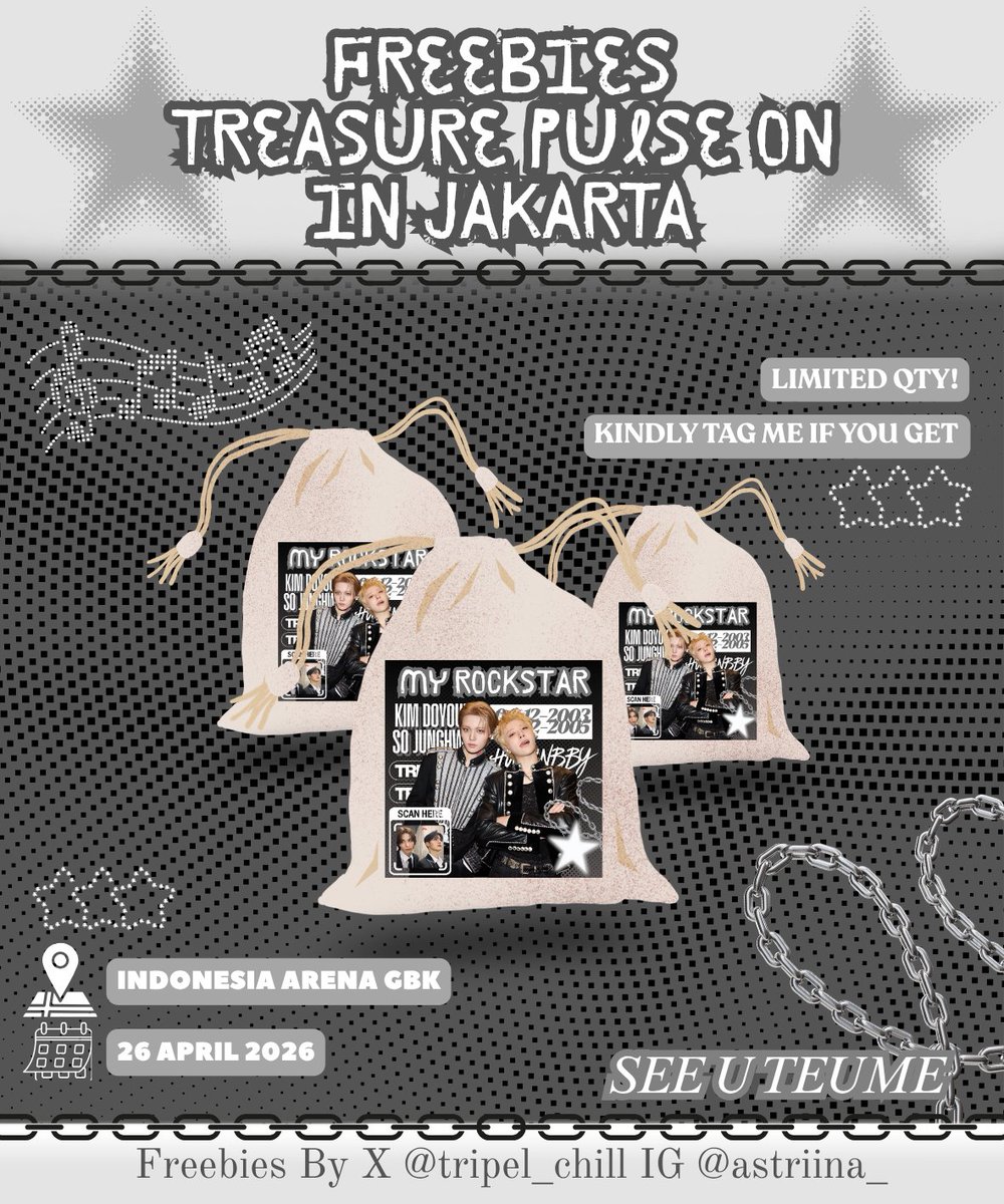 see u hari minggu yaa👋🏻👋🏻

#PULSE_ON_IN_JAKARTA #TREASURE_PULSE_ON_IN_JAKARTA