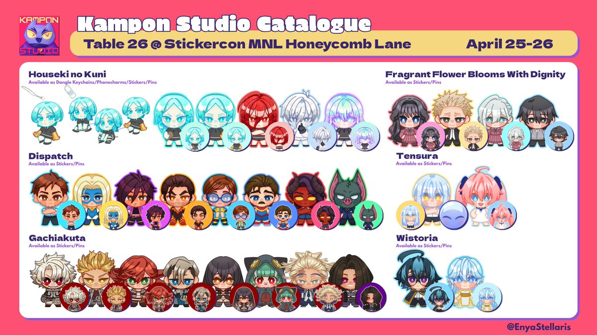 Enya ∆ StickerconMNL Honeycomb Lane! Table 26 tweet media