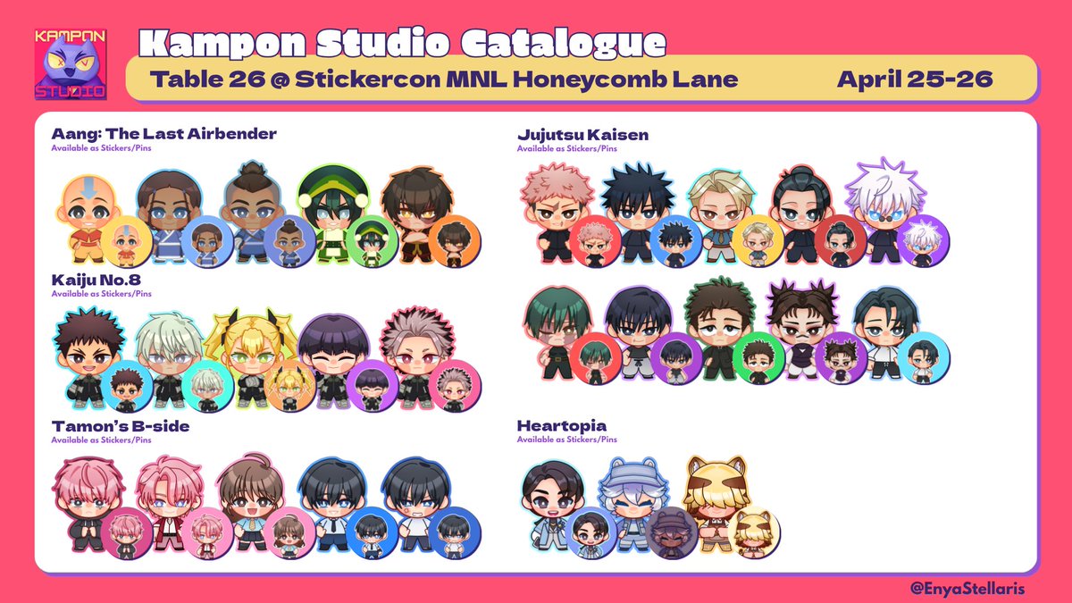Enya ∆ StickerconMNL Honeycomb Lane! Table 26 tweet media