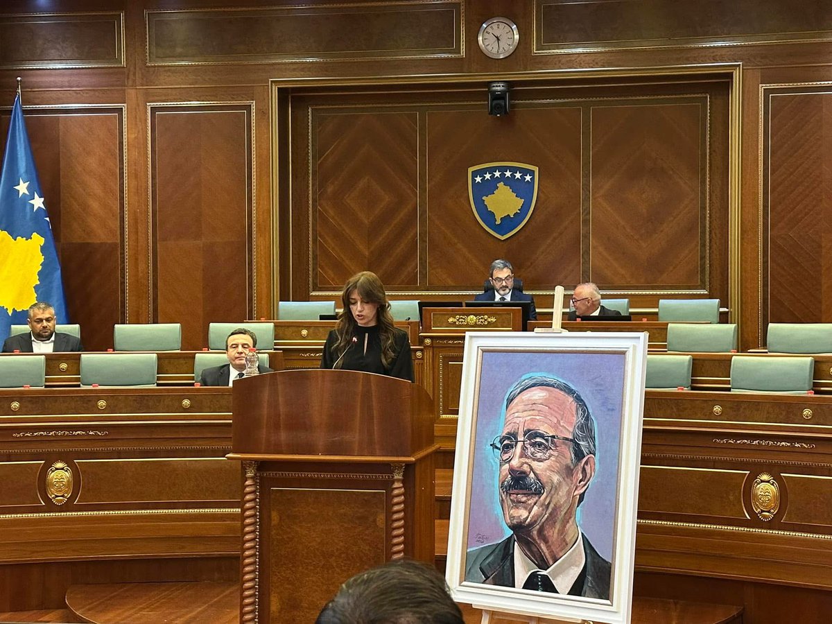 RGazmir's tweet image. The Assembly of the Republic of #Kosova honors former #US Congressman #EliotEngel with a solemn session following his passing.

A great friend of #Albanians has passed away, but Albanians will never forget his contribution to the freedom and independence of our country. 🇽🇰🇺🇸