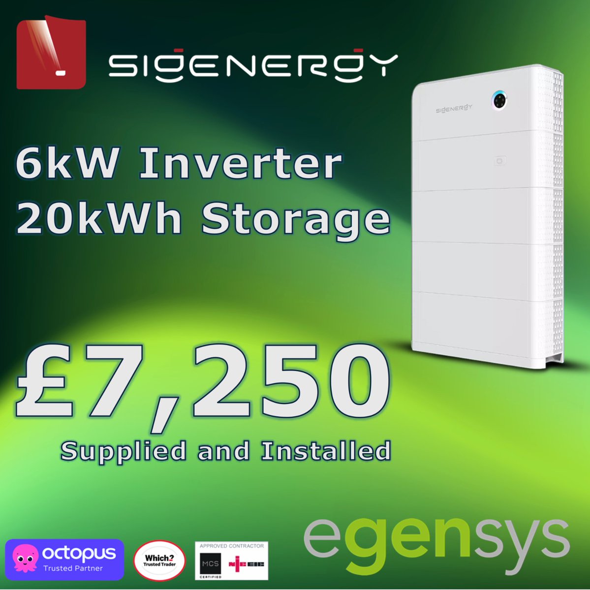 egensys's tweet image. Future-proof your PV with our solar inverter &amp;amp; battery storage system!
Convert solar energy, store it for future use in high-capacity batteries, manage consumption, and enjoy backup power!
#solarpv #RenewableEnergy #EnergyStorage #Sustainability #EnergyIndependence #SolarPower