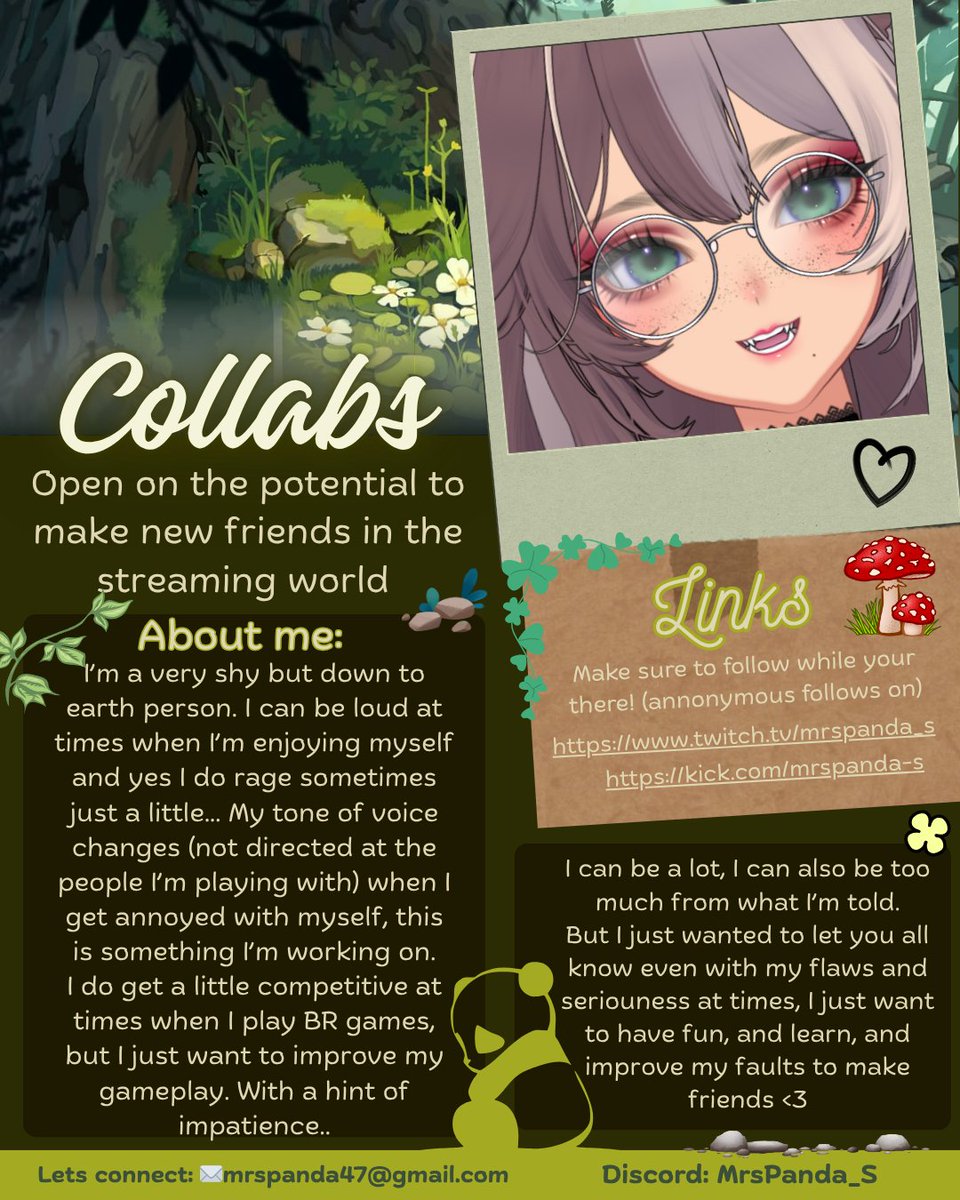 mrspanda_s's tweet image. Permanent Stream Schedule as well as a little bit About Me for possibly future collabs. 😊
#smallstreamer #aboutme #schedule #twitch #kick #fypシ゚viral #smallstreamercommunity