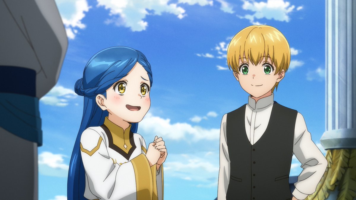 『#本好きの下剋上 領主の養女』
第五章 演奏会の準備🎺
先行カット公開𓂃𓈒𓏸

ロウ原紙作りのため、
グーテンベルクの一人である
鍛冶職人・ヨハンが登場✨

ヨハンの隣にいる彼は…？

第五章は5/9(土)夕方5時30分📺
　※5/2(土)はお休みです
読売テレビ・日本テレビ系
全国ネットにて放送🌸.ᐟ