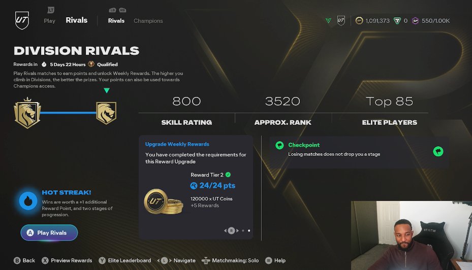 LAMaynard7's tweet photo. Elite div, quick ting. 2 accounts, 1 tactic, 0 losses. Here's the code. https://t.co/VECco804Sg