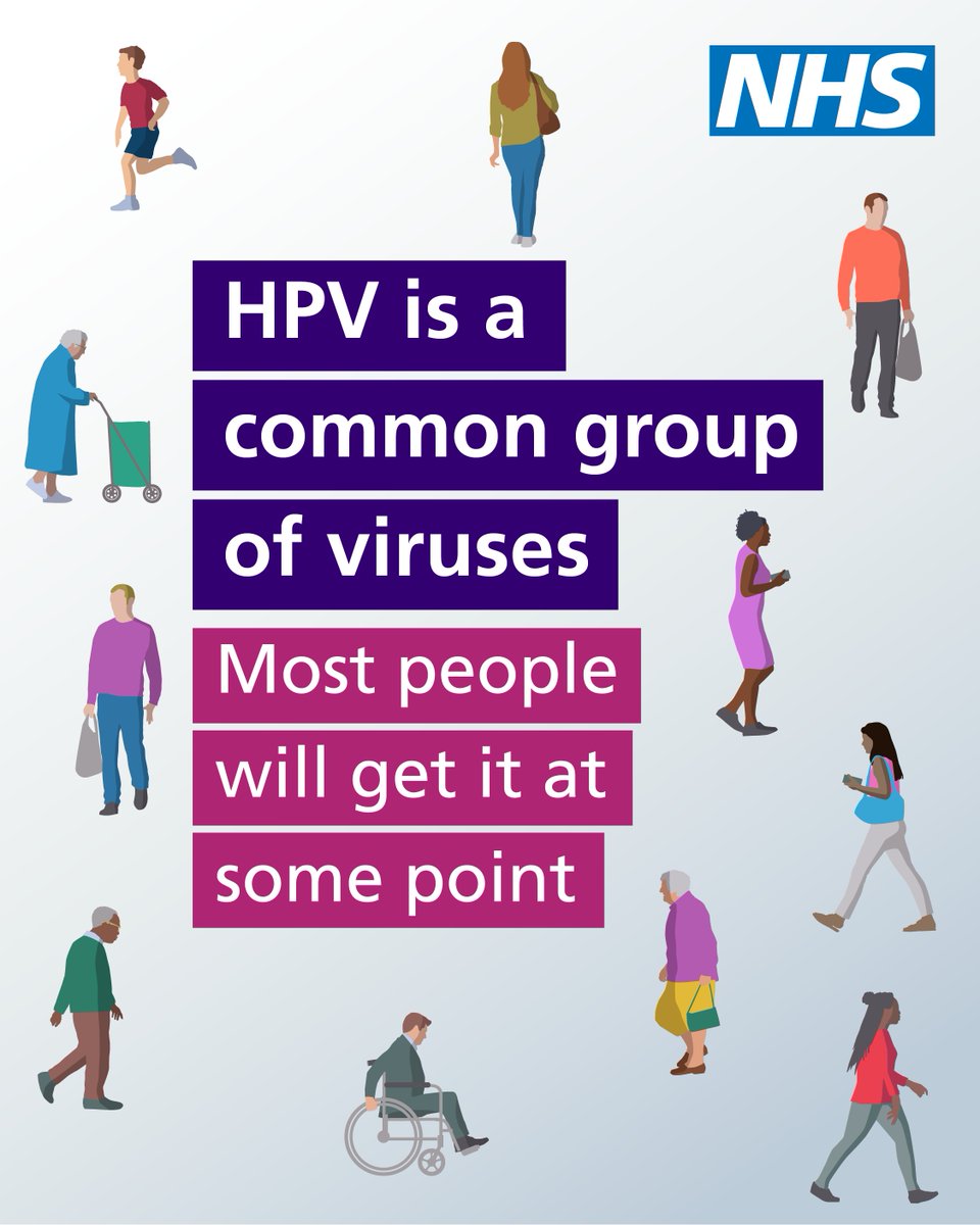 NHSuk's tweet photo. The HPV vaccine helps protect against the HPV virus which can lead to several cancers, including cervical cancer as well as cancers of the mouth, throat and genitals.   

It’s offered to boys and girls in school to help protect them later in life.  

#WorldImmunisationWeek