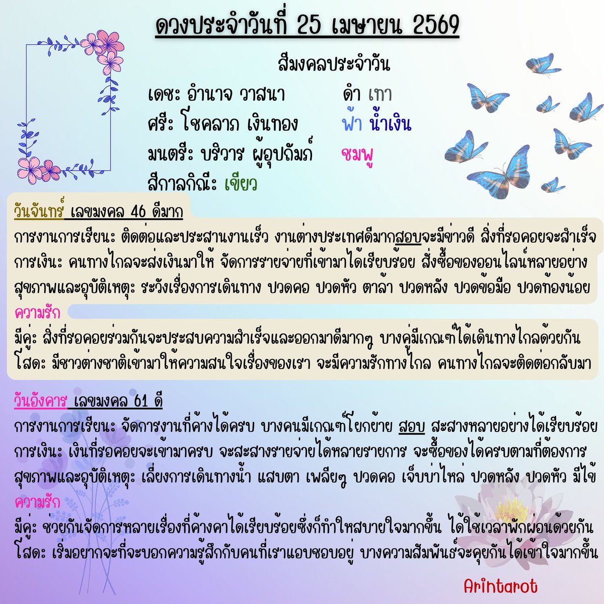 อรินทร์ ไพ่ยิปซี tweet media