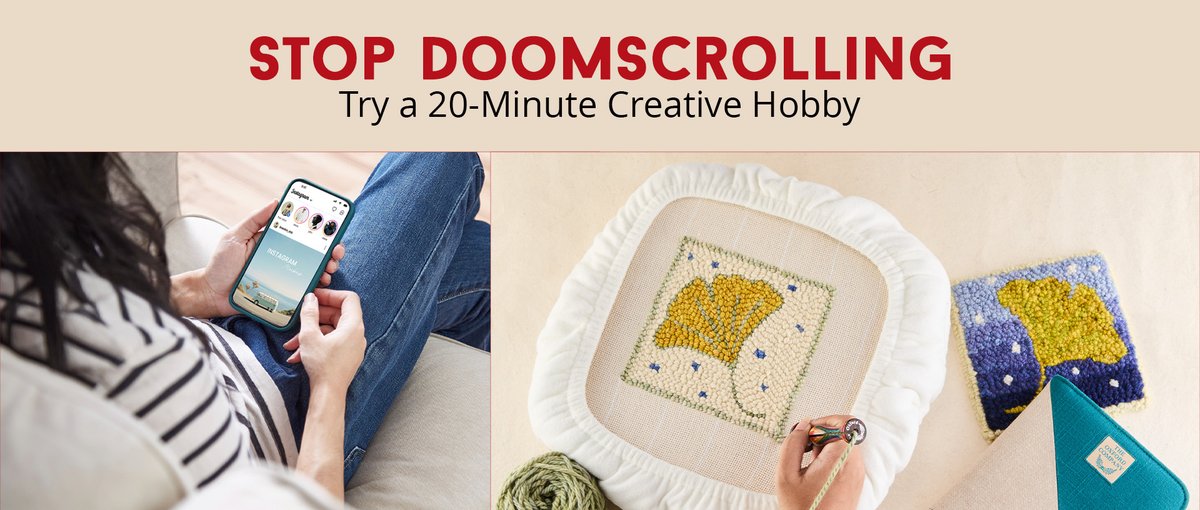 artisticsips's tweet image. Perfect 20-Minute Hobby to Help You Stop Scrolling

Stop doomscrolling. Start creating. Just 20 minutes of knitting, punch needle, or art can reset your mind and boost joy !

Source: amyoxford.com/blogs/news/sto…

#Doomscrolling #DigitalDetox #CreativeBreak #HobbyTime #PunchNeedle