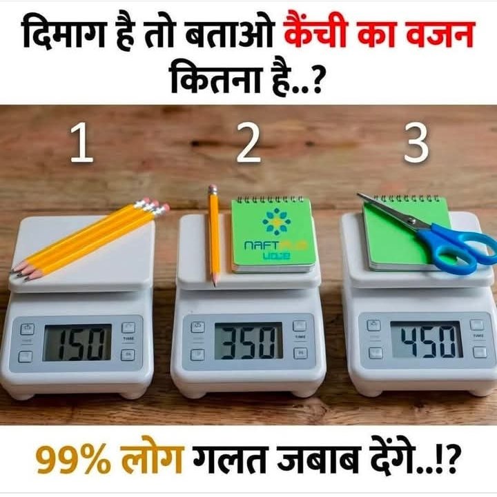 Hanumanram129's tweet photo. कैंची का वजन कितना है https://t.co/YuUWvULpdT