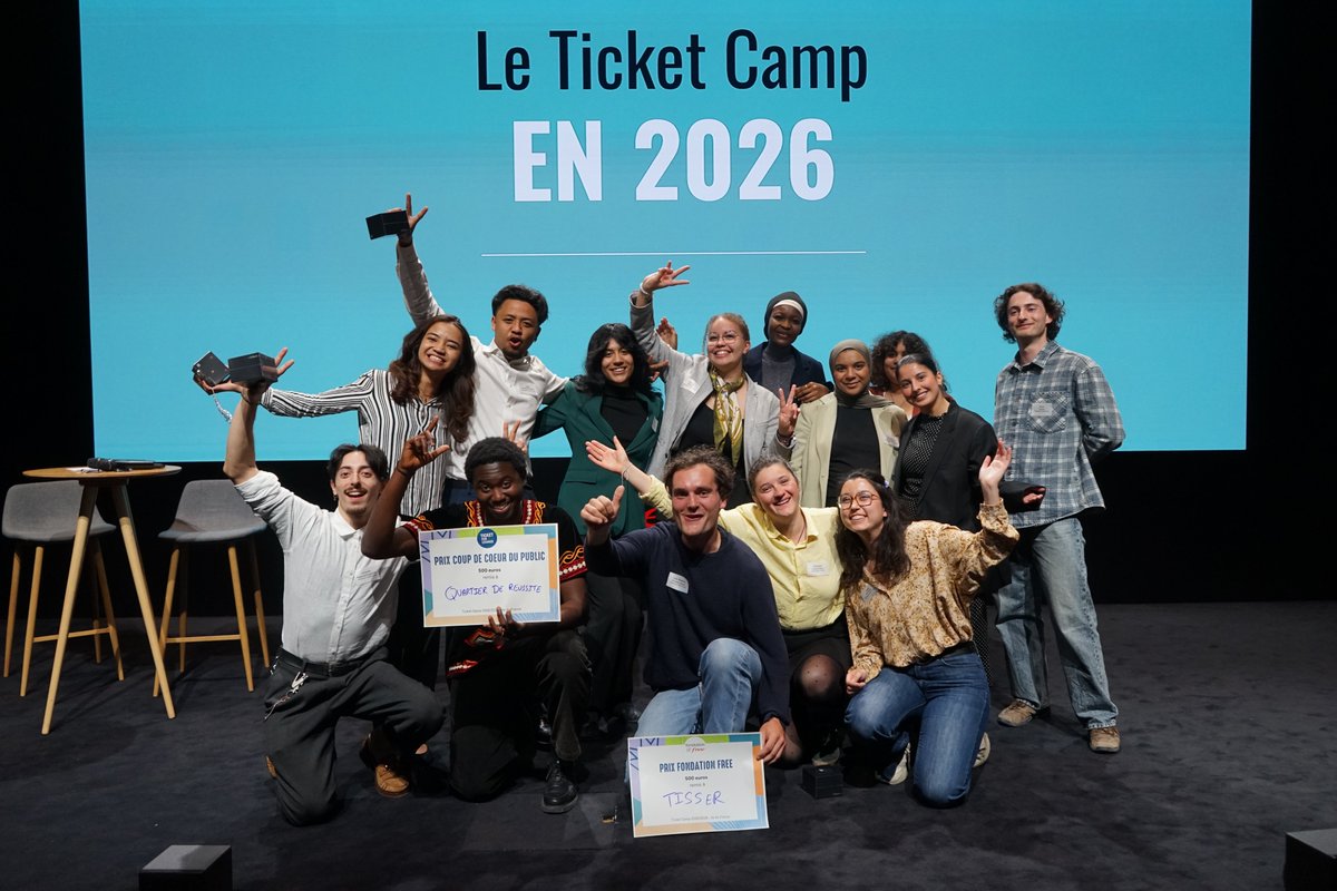 FondationFree's tweet image. Clap de fin pour 6 mois d’accompagnement à l’entrepreneuriat à impact avec Ticket for Change et la Fondation Free.

20 jeunes ont pitché leurs projets numériques engagés le 21 avril. Deux prix ont récompensé leur travail.

Félicitations à toutes et tous

#entrepreneuriat #jeunes