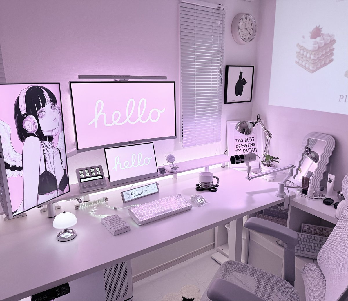 lvelss_m's tweet image. white×pink setupꔛ♡

#desksetup