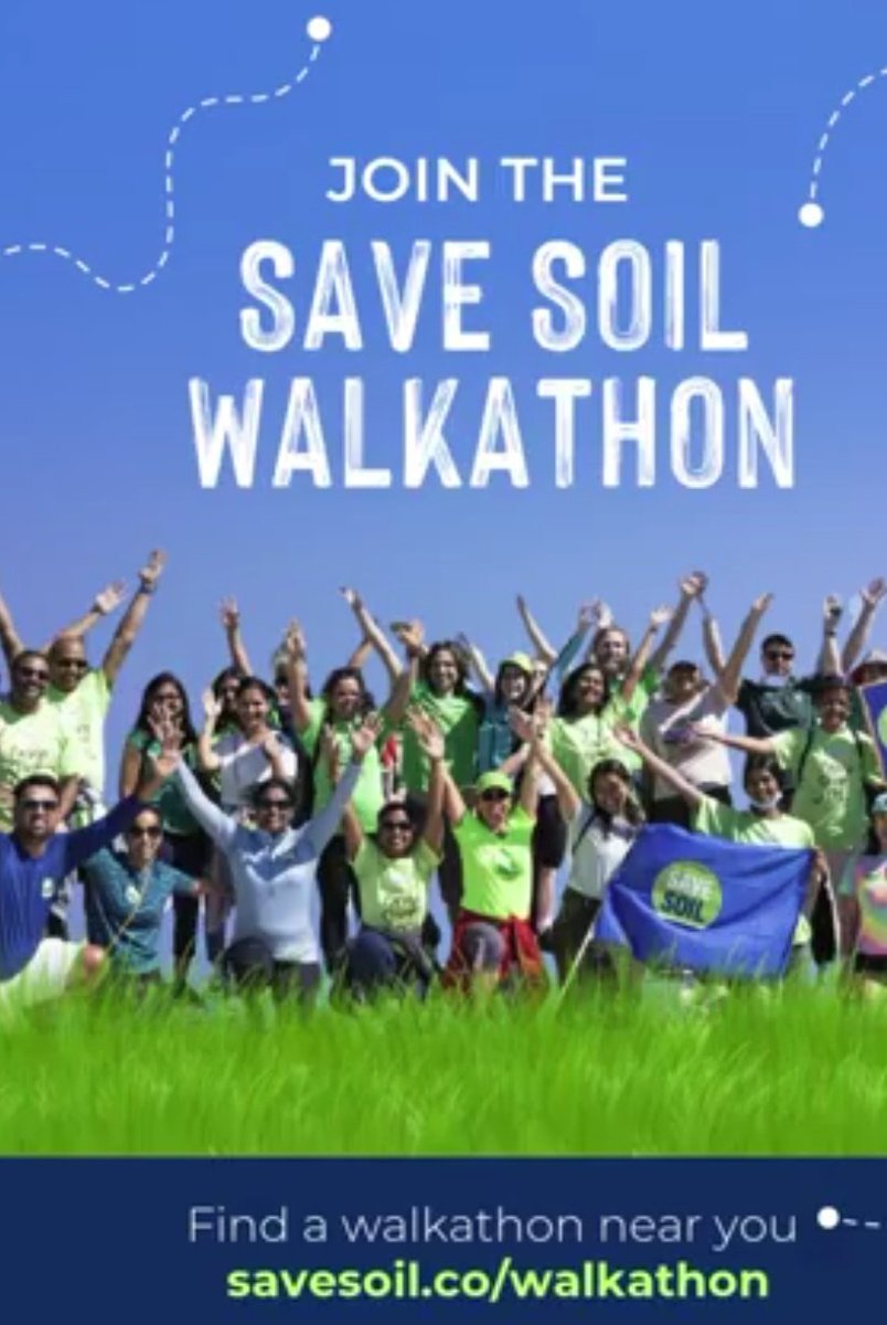 Let's walk together for life.
Every step for the soil is a step towards our future.
Join the Save Soil Walkathon: a small gesture that makes a big difference.
#SaveSoil
👇🏼👇🏼👇🏼
savesoil.co/walkathon
