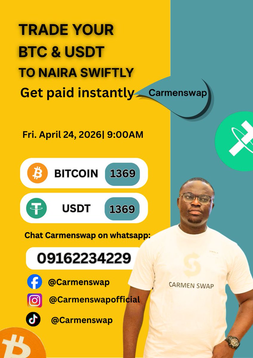 Carmenempire's tweet image. Begin your weekend in style. Trade with Carmenswap at affordable rates today. 

#carmenswap 
#cryptocurrency 
#giftcards 
#rate 
#fyp