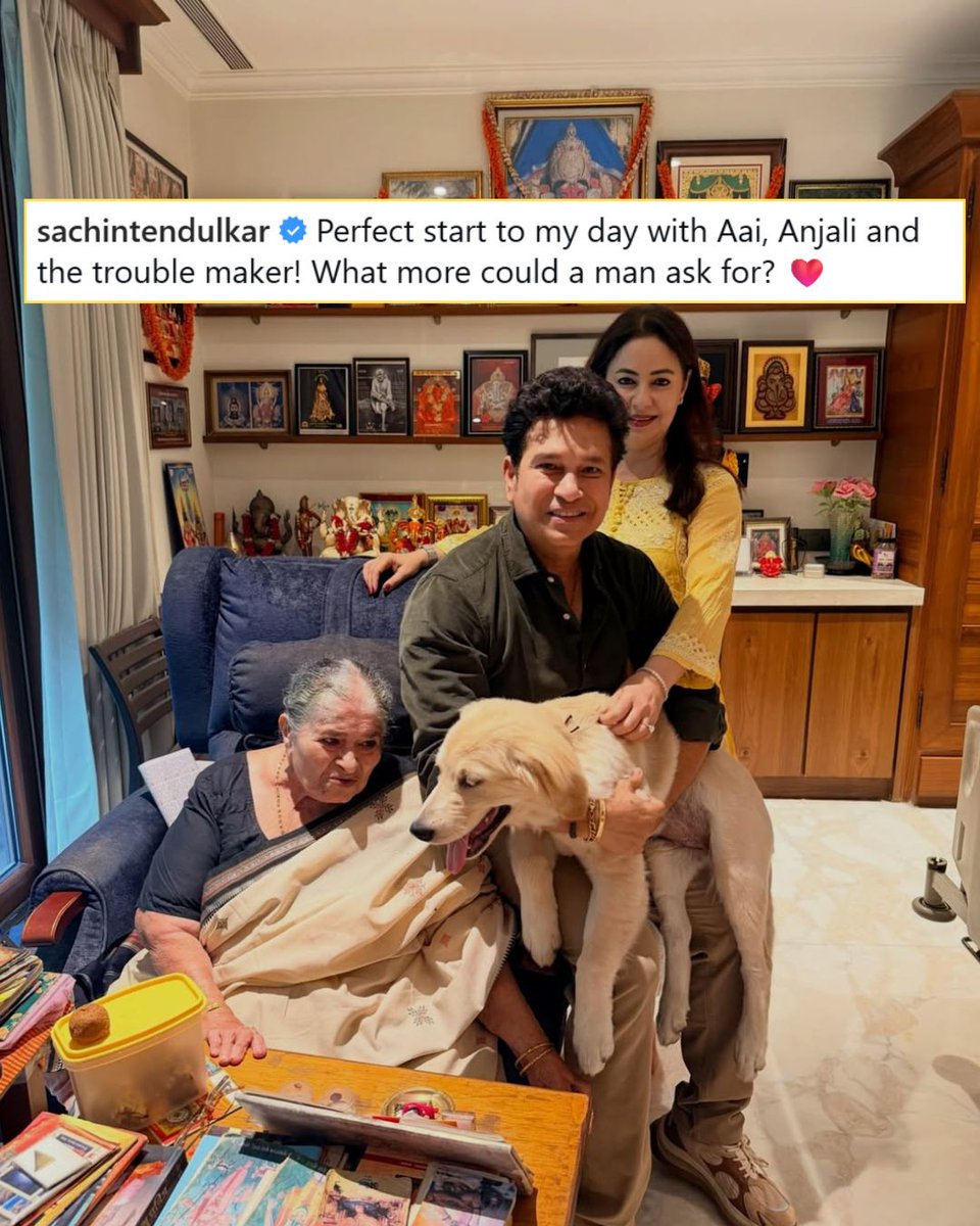 bombaytimes's tweet image. #SachinTendulkar kicks off his birthday celebrations with a heartwarming family moment ❤️🎂

@sachin_rt #Birthday #BirthdayBoy #India #Cricket