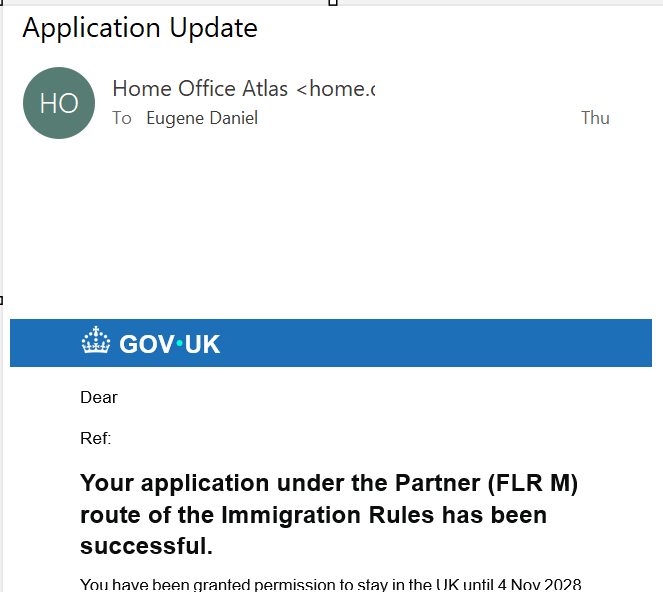 NuevoLawyers's tweet image. Amazing ending to a working week for Nuevo Lawyers! Grant of further leave to remain for another client! Contact us on 02036335575 or email info@nuevolawyers.com to discuss your case! #NuevoLawyers #YourFutureOurCommitment #HomeOffice #Friday #FurtherLeaveToRemain #PartnerVisaUK