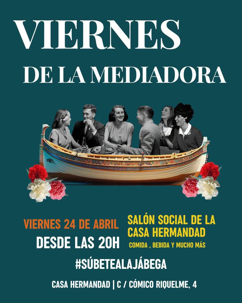 ¡Hoy tenemos Viernes de la Mediadora!

Os esperamos en nuestra Casa Hermandad para pasar un buen rato recordando nuestro Miércoles Santo y la Semana Santa en general.

​🍹 Comida y bebida a precios populares

​📅 Viernes 24 de Abril
⏰ Desde las 20:00h.
📍C/ Cómico Riquelme, 4