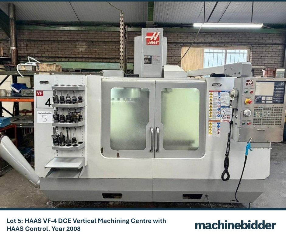 machinebidder's tweet image. ONLINE AUCTION SALE

CNC &amp;amp; Conventional Machine Tools, Inspection Equipment, Tooling &amp;amp; Workshop Equipment (170756)

Lot 5: HAAS VF-4 DCE Vertical Machining Centre with HAAS Control. Year 2008

buff.ly/NLjd8to

#manufacturing #ukmfg #usedequipment #onlineauction #cnc