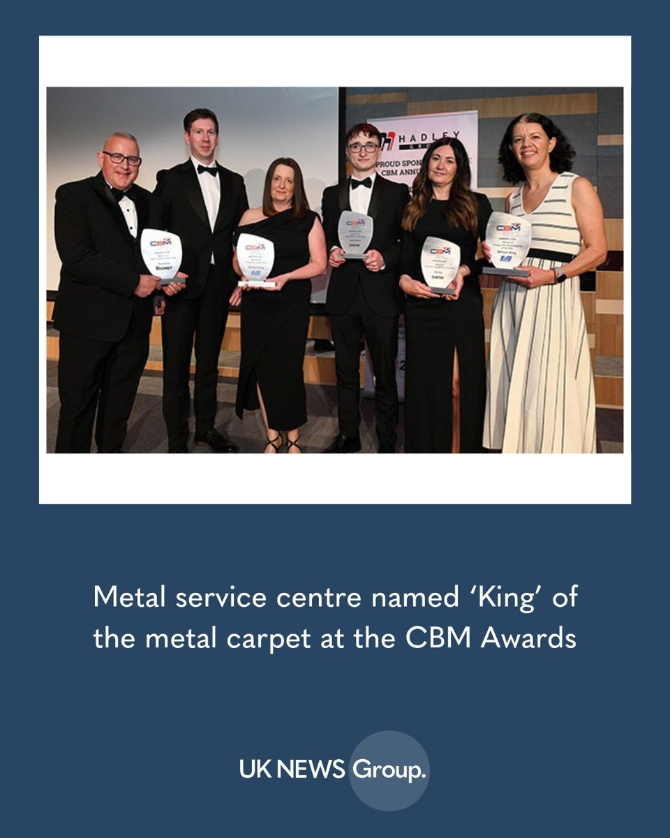 UKNewsGroup's tweet image. Metal service centre named ‘King’ of the metal carpet at the CBM Awards

Read more about it here -&amp;gt; shorturl.at/a3edT

-&amp;gt; @CBM_UK @Dwarfio

-&amp;gt; #Awards #Manufacturing #UKMfg #UKNewsGroup #WestMidlands #Yorkshire