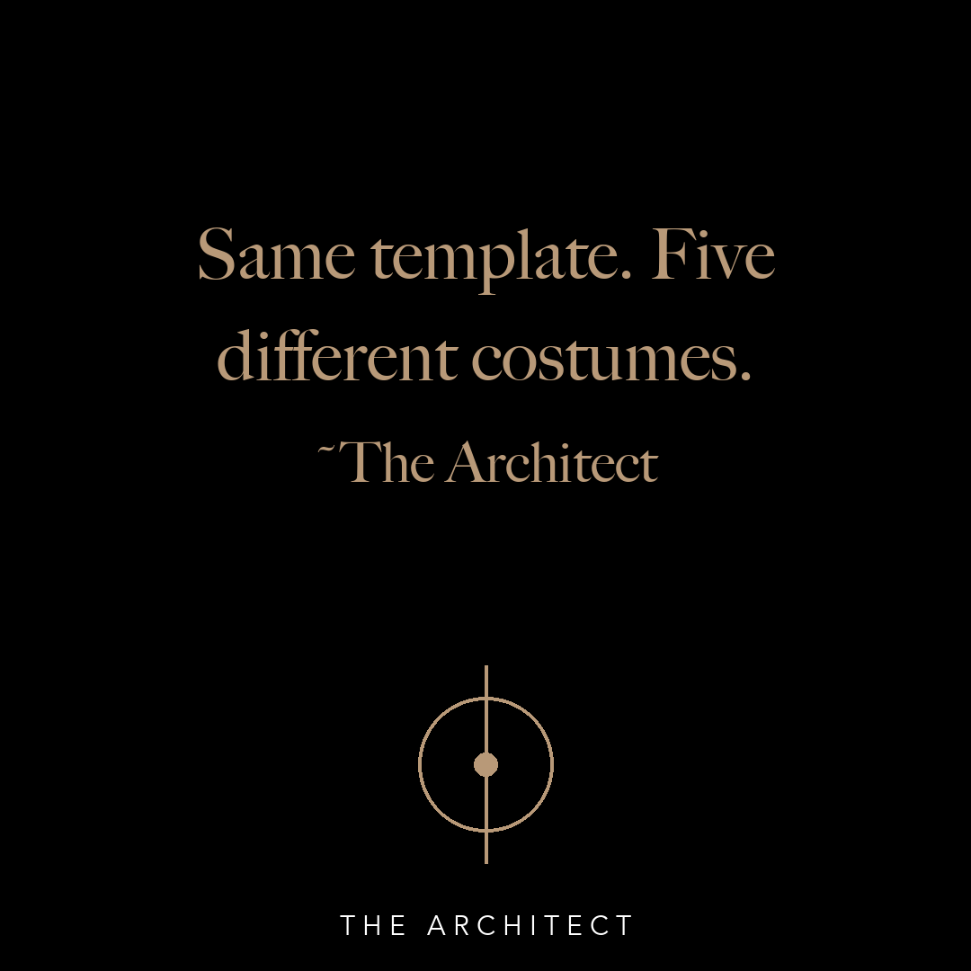 architectscodex's tweet image. School, church, state, corporation, media: rotate the wardrobe, the choreography is unchanged. For the man who keeps thinking the next institution will be different.

#PowerStructures #InstitutionalCapture

codexofthearchitect.com/threshold/book