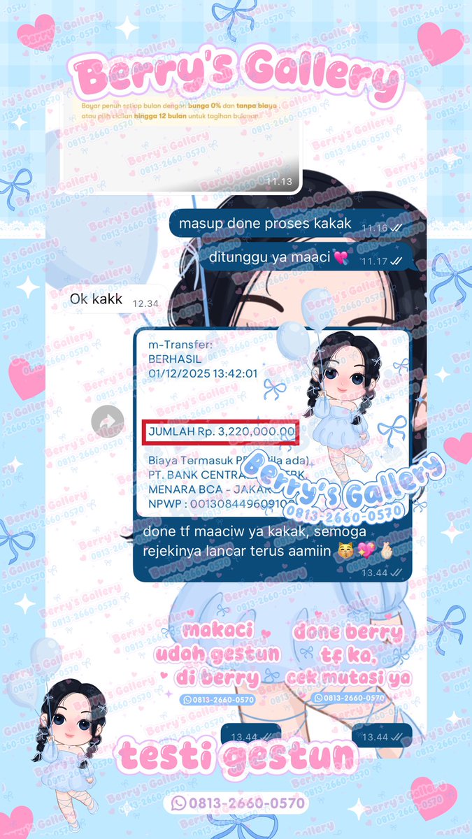 TOKO BEYYI 🎀༘⋆ RIBUAN TESTI tweet media