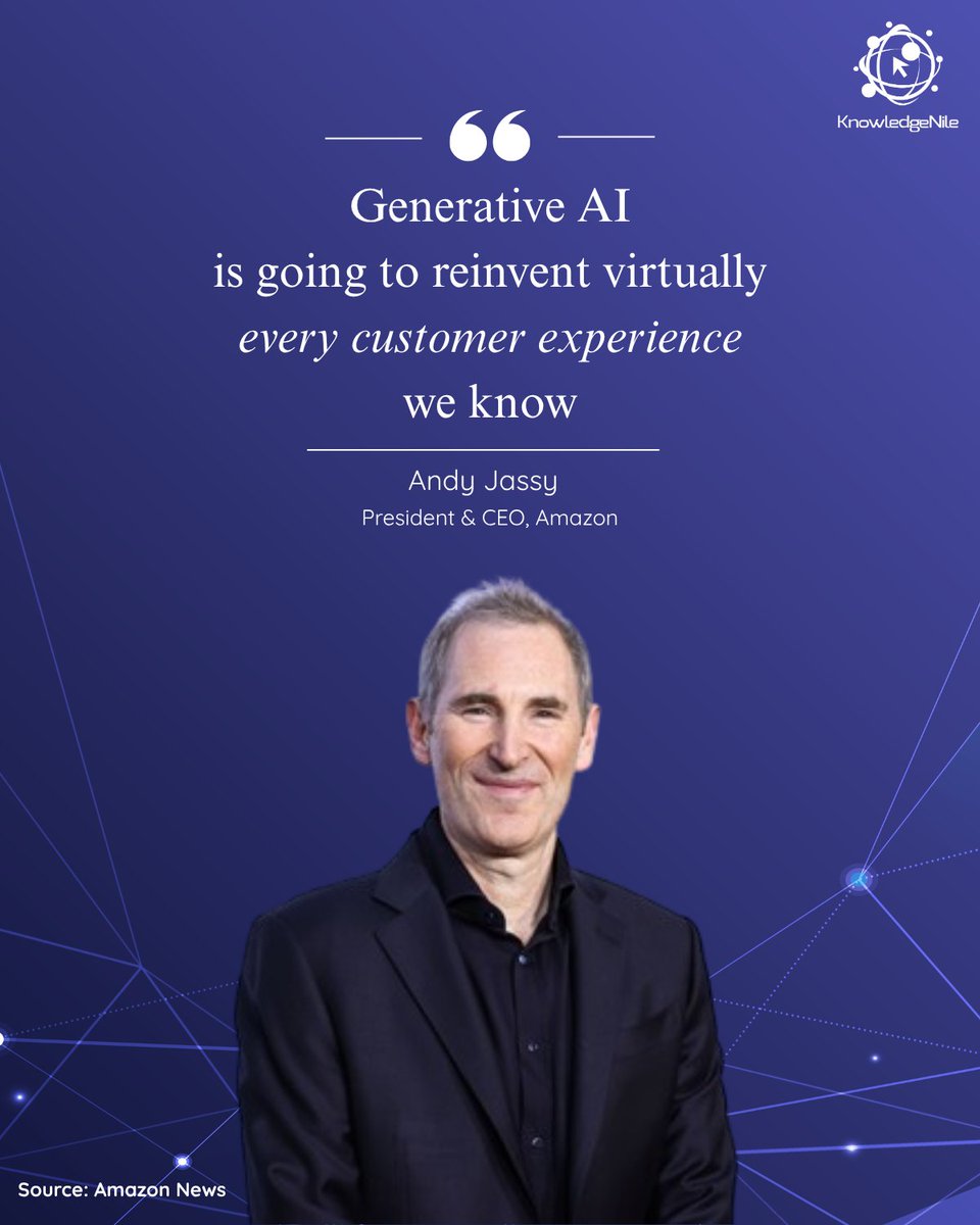 Customer experience is no longer just about service; it’s about intelligence, personalization, and real-time engagement.

#GenerativeAI #CustomerExperience #Quote #AndyJassy #KnowledgeNile