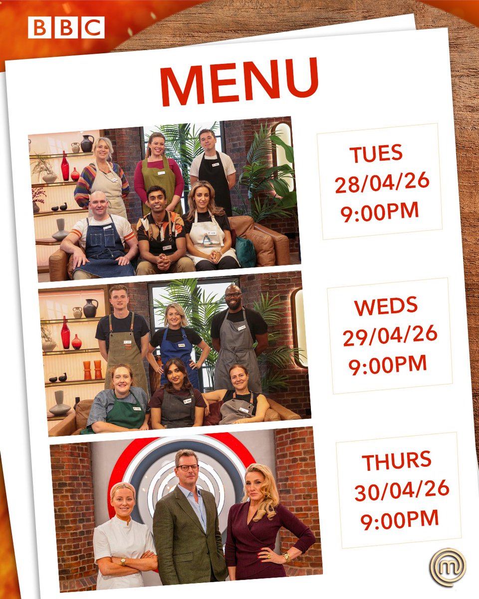 MasterChefUK's tweet image. Who's ready for another jam packed week of #MasterChefUK?

#MasterChef