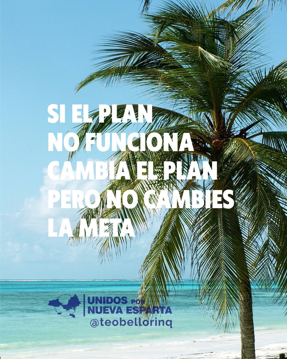 TeoBellorin's tweet image. Si el plan no funciona cambia el plan, pero no cambies la meta. Es la diferencia entre ser obstinado y ser persistente. Trata el plan como una hipótesis: si lla realidad te dice que no va por ahí, ajustas las velas, pero mantienes el rumbo hacia el mismo puerto #Plan #Meta