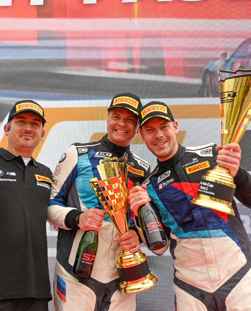 gt4series's tweet image. Five years and 25 races on from their GT4 Europe debut, Victor Bouveng and Joakim Walde became Pro-Am winners at Circuit Paul Ricard 🏆

This is what it means. This is what it’s all about 👊

#gt4europe I #gt4