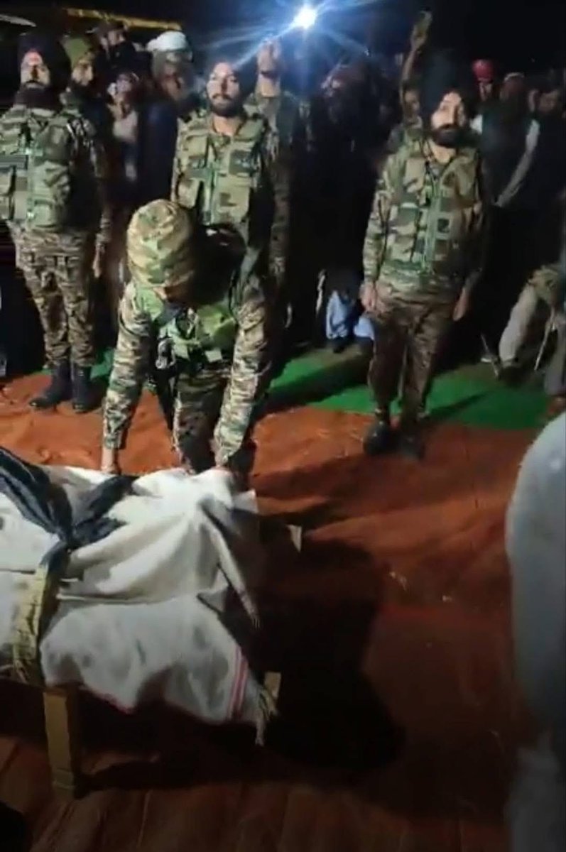 “Even at midnight, respect never sleeps. 🇮🇳
Indian Army paying Shraddhanjali to Tahir Kassana sab of #Marah, a hero of Operation Sarpvinash.
Honour forever. 🤍”