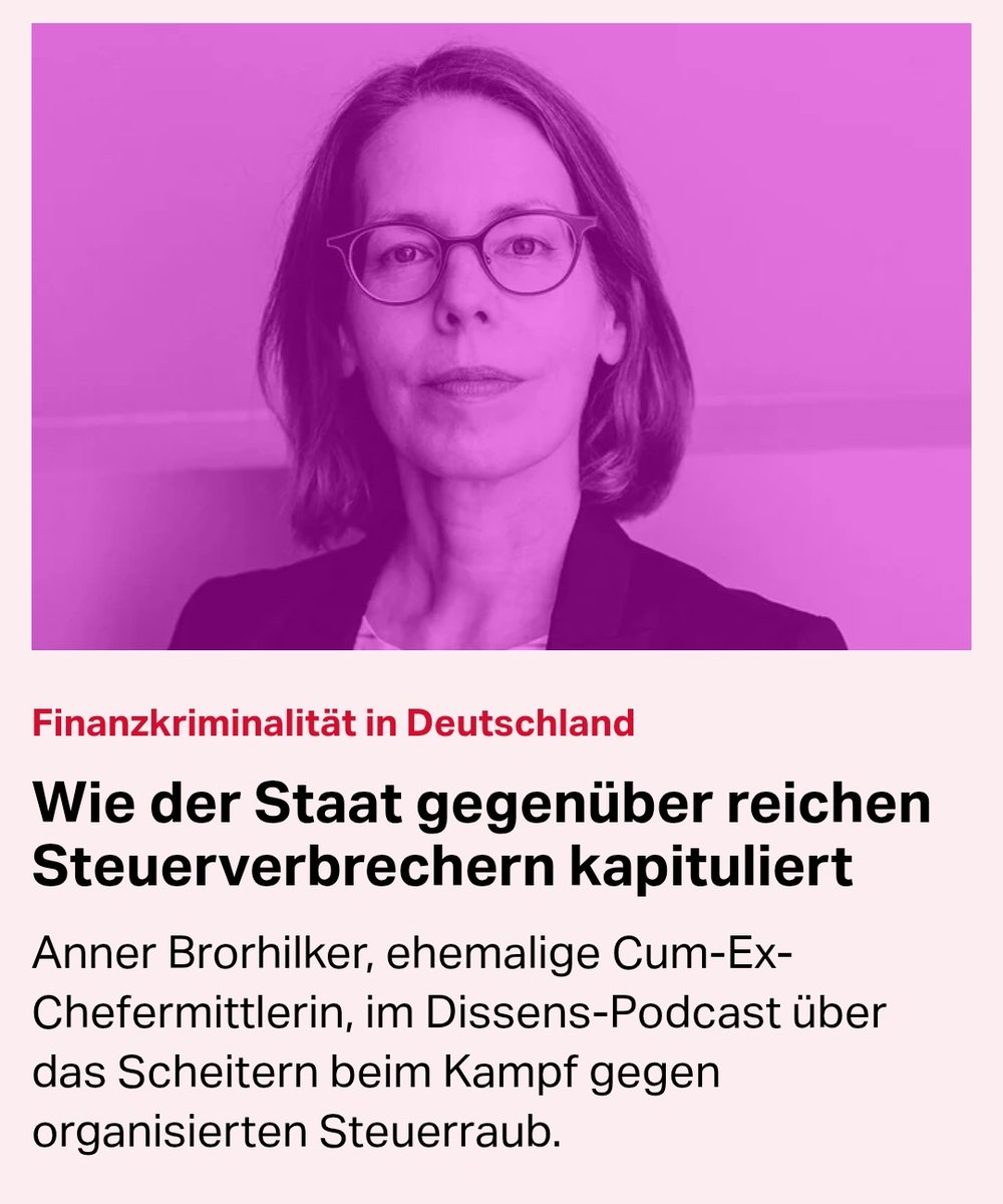 REMINDER!

100 Milliarden Schaden jährlich(!) durch Steuerhinterziehung

28 Milliarden Schaden durch CumEx Steuerraub

<a href="/CDU/">CDU Deutschlands</a> + #SPD feiern indes die Täter weiter als "Leistungsträger" und planen all jenen Leistungen zu kürzen, die diese astronomischen Summen Tag für Tag erarbeiten