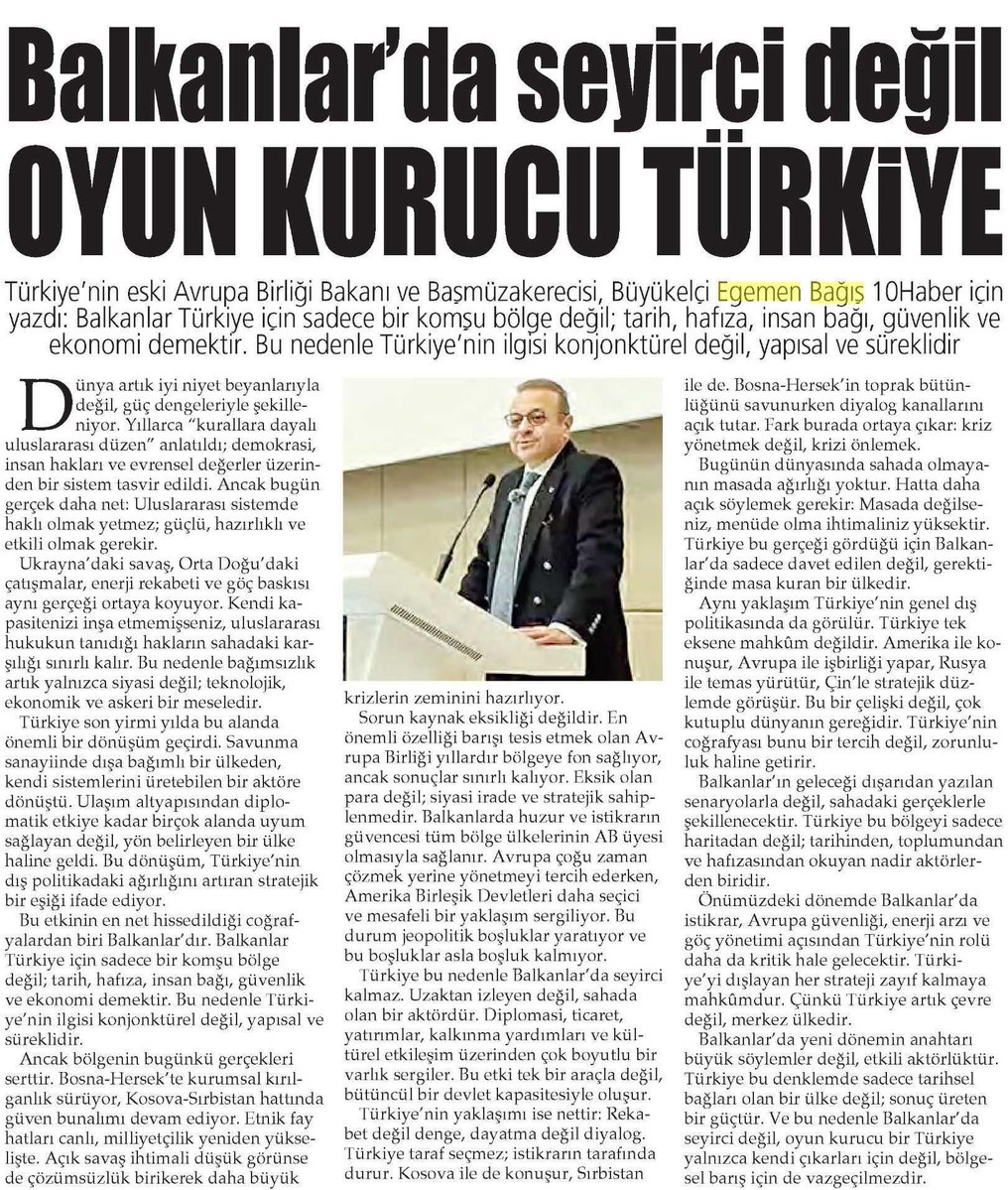 Dr. Egemen Bağış İletişim Ofisi tweet media