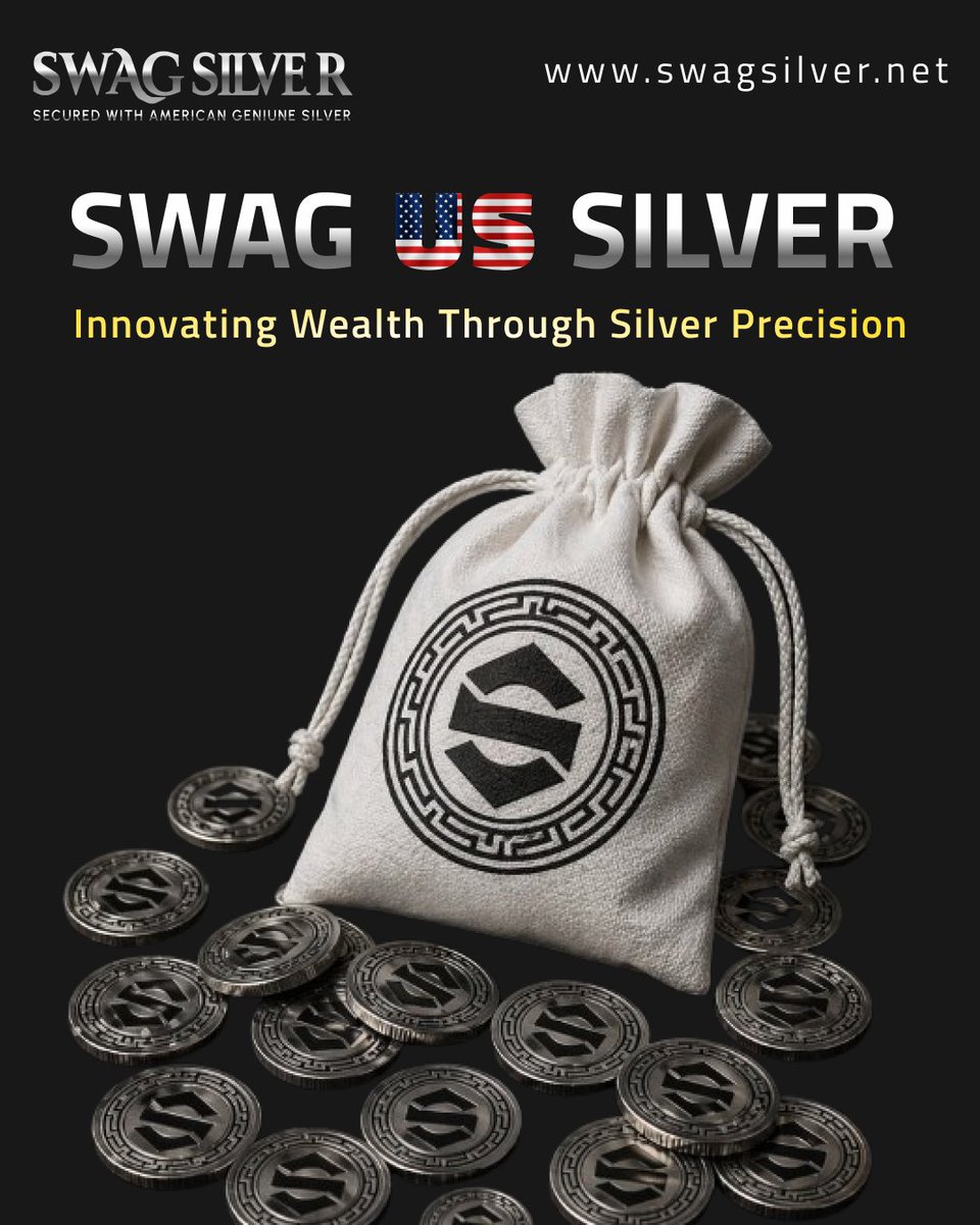 SwagGold25's tweet photo. SWAG US Silver is a silver-backed stablecoin combining real asset security with blockchain technology for a stable, future-ready store of value.
https://t.co/eLiRvEcS0s
📡 https://t.co/z0wi491Gdc
#SwagUSSilver #Stablecoin #SilverBacked #Crypto #Blockchain
Not financial advice. https://t.co/8pmTjULqya