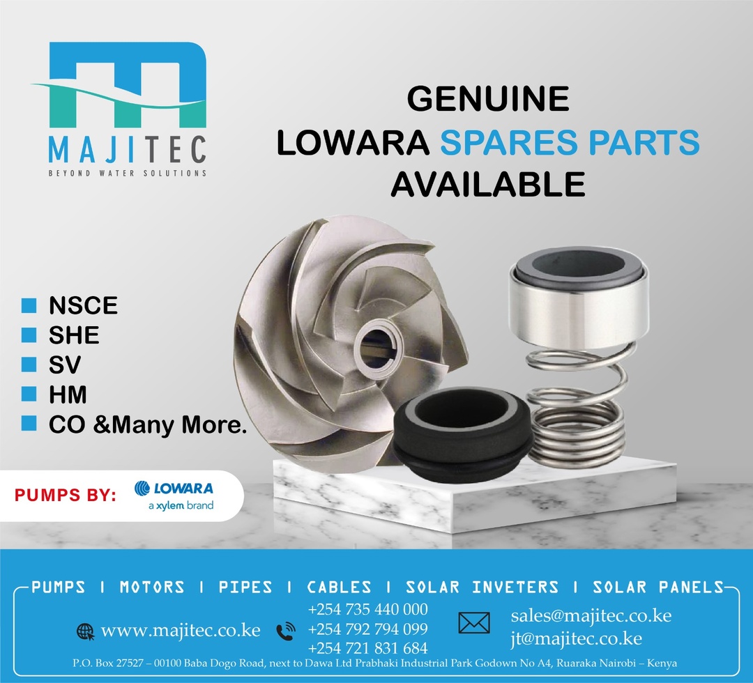 At Majitec, we supply high-quality components designed for durability, efficiency, and reliability across a wide range of applications — from NSCE to HM and beyond.

📞 Contact us today for inquiries and orders

#Majitec #LowaraPumpParts #BoreholeSolutions #WaterSystems