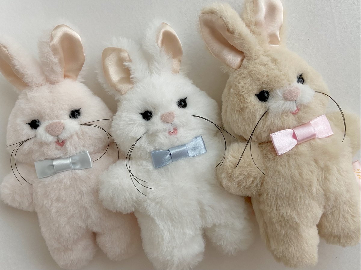 ✴︎おしらせ✴︎
うさきちぬいぐるみ Small size の
抽選受付中です🐰

🌼受付期間
4／22（水）17:00～ 
4／26（日）11:59
phraula.ocnk.net/product/352
ピュアホワイト、ミルクティ、ミルキーピンク　の3種類　
耳含め17〜18cm

可愛がって下さる方、ぜひご参加の上、
ご縁がありましたら嬉しいです🐰💐
