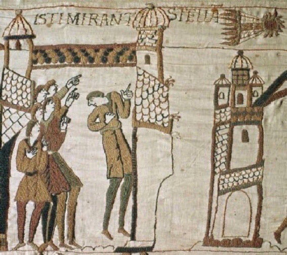 jdmccafferty's tweet image. 24 Apr 1066: Halley's Comet becomes visible in #England, a fateful time follows #otd
