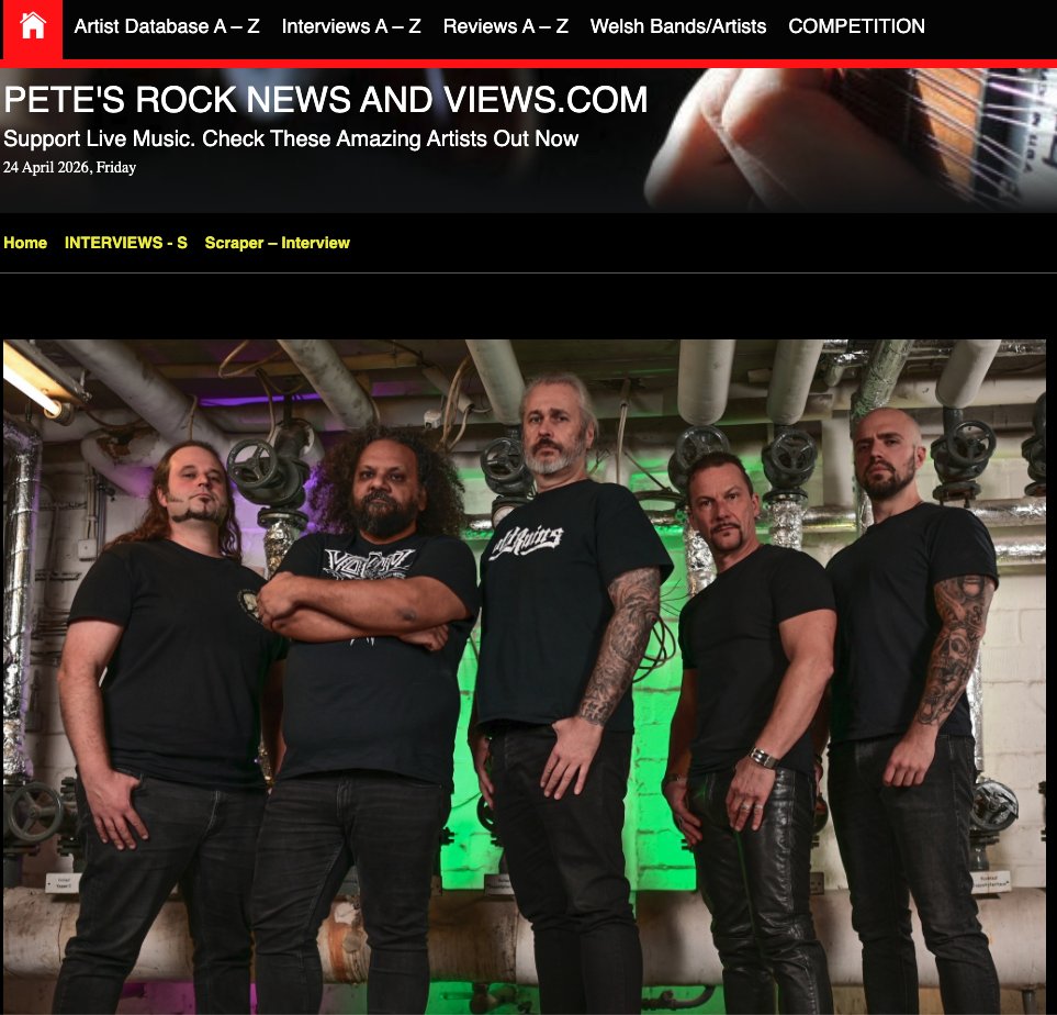 metalmessage's tweet image. SCRAPER, Thrash Metal, Ruhr area, Germany:
"We were born and raised in the same small city. Coal Mining and Chemical Industry were the major topics and the foundation of our childhood back in these days." (Simon) 

🔗in comments!
#interview #scraper #thrashmetal 
@rocknewsandview