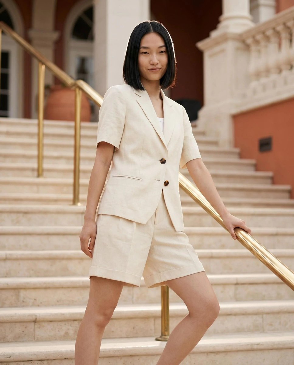 8DavideRighini8's tweet image. The 'old money' aesthetic isn't about looking rich, it's about looking unbothered by 90% humidity. If your summer wardrobe can't survive without wrinkling, start over. Generated by @on_model_ai.

#onmodel #oldmoney #quietluxury #summerfashion