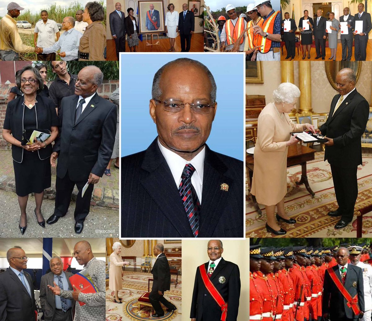 wcchen's tweet image. Sir Kenneth Octavius Hall, #Jamaica’s fifth Governor-General since Independence in 1962, born 85 years ago today on 24 Apr 1941, in Lucea. Served from 16 Feb 2006 to 26 Feb 2009. Before taking office he was Pro-Vice Chancellor and Principal, UWI, Mona. #Caribbean
