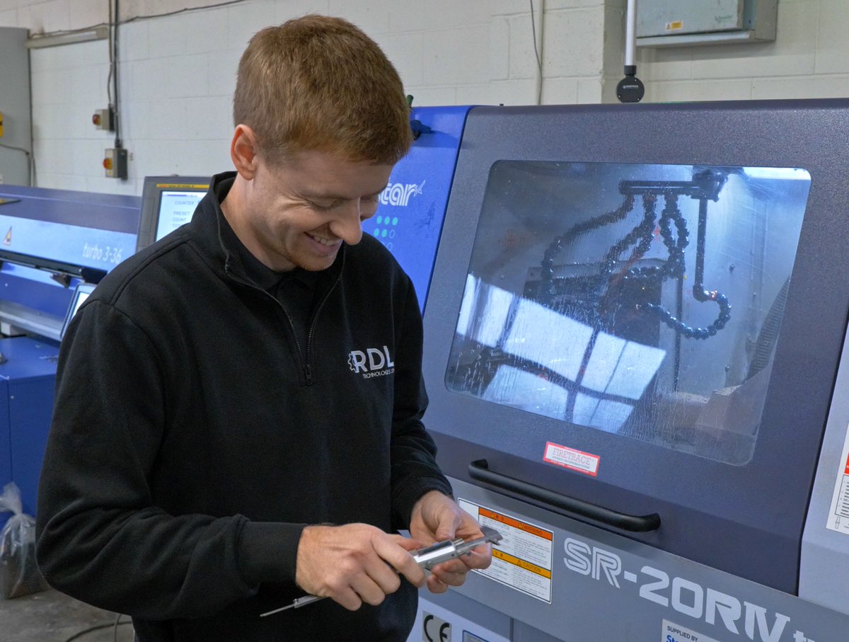RDLTechnologies's tweet image. A smile like that usually means one thing… the part’s bang on.

The SR-20RIV has done its job again, efficiently delivering a batch of turned parts that hit spec.

A week wrapped up perfectly!

#StarMicronics #UKmfg