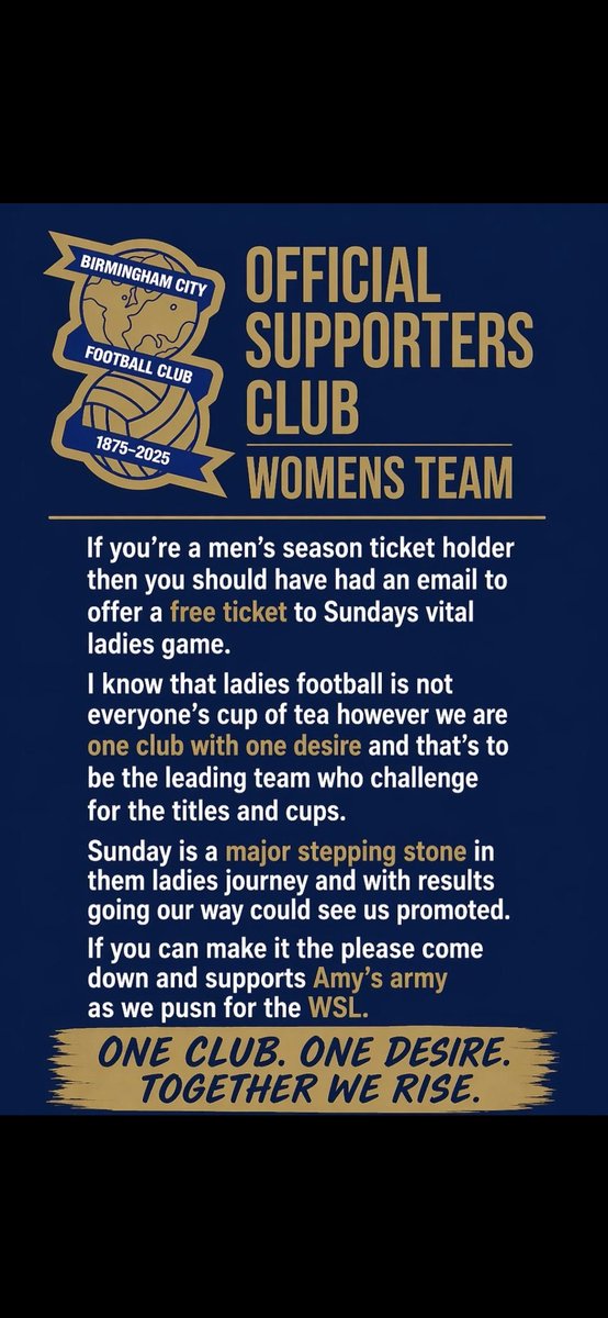 Birmingham City Womens OSC tweet media
