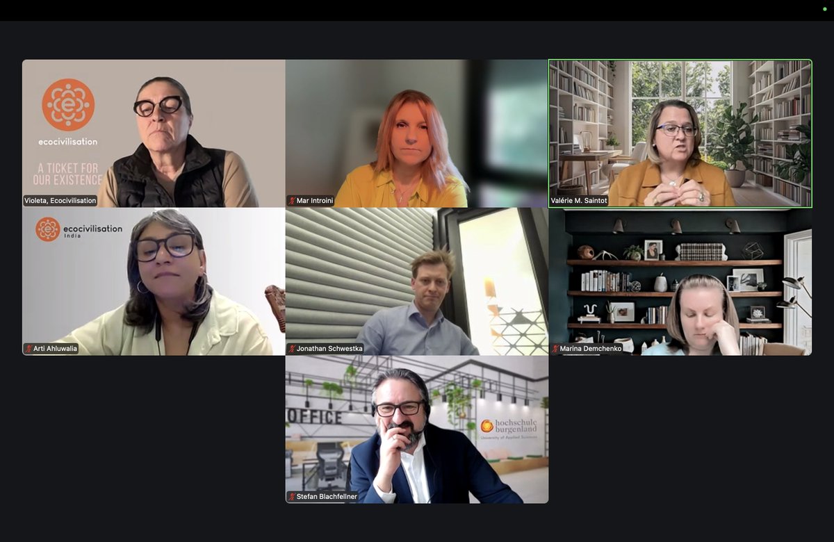 MarIntroini's tweet image. 🔴#AI #leadership challenged: a powerful session organised by Ecocivilisation for whom I learn and interact, delivering a political analysis  towards a strong law framework from a values-based approach that break the "competition" #robots- #humans Walk the talk! 🔴
