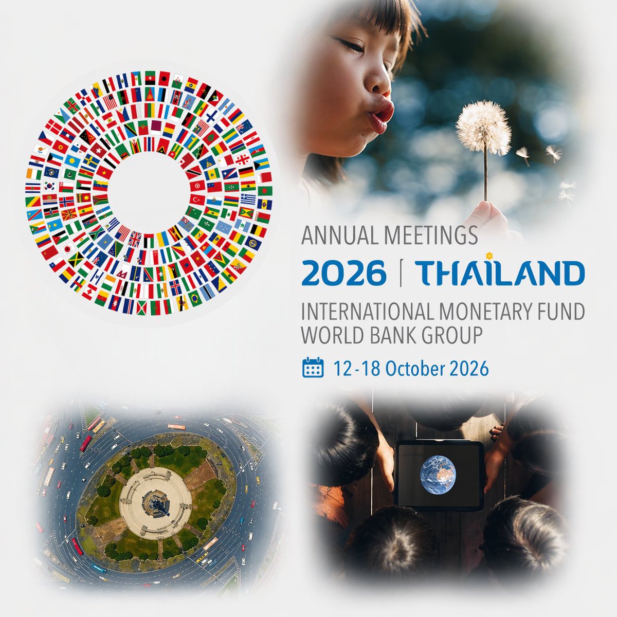 NBTWORLDNews's tweet image. Thailand to host IMF–World Bank Annual Meetings 2026 (Oct 12–18) at Queen Sirikit National Convention Center.

See more: Facebook.com/nbtworld

#IMF #WorldBank #Bangkok #GlobalEconomy #Finance #Policy