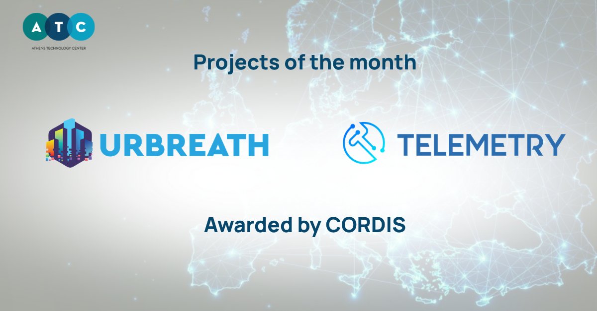 atc_gr's tweet image. 🏆 Two projects we're proud to be part of just got recognized by @CORDIS_EU! 

🔐 @TELEMETRY_EU = February's Project of the Month 
🌿 @URBREATHProject = April's Project of the Month  

Proud partners in both - congratulations to all! 

#H2020 #CORDIS_eu #TELEMETRY_eu #URBREATH_eu