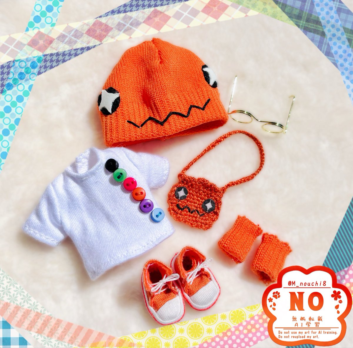 新作出来ました🪡🧵✨
以前作ったナックラーのニット帽に合わせて春物服を作りました。
ボタンの色は手持ちpkmnの概念色にしてます🐉✨
ナックラートートは織って作りました💪✨
可愛く出来たか( ✪  ww)ﾅｰ？

 #ねんどろガラル  #ハンドメイド