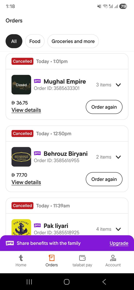 AJ_VERSATILE's tweet photo. @Talabat what the hell is wrong with you ? 
If you cabr delive then why would you accept it ? https://t.co/KAHMVZEnFT