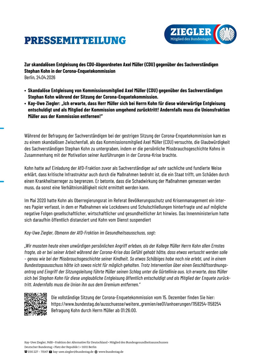 Kay-Uwe Ziegler MdB tweet media